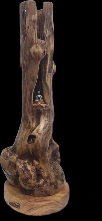 The Hermitage — root-wood sculpture by Teho Halbae